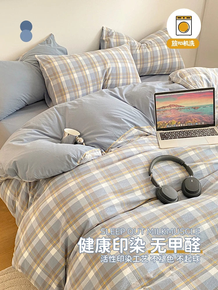 Bedclothes Bed Sheets Duvet Cover Set Bedding Complete 2-seater Bedspreads and Coverlets Double Bed Linen 2 Slept Summer Futon