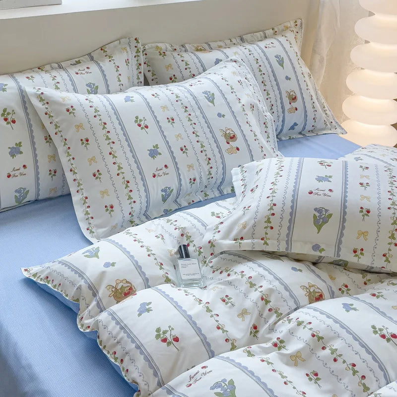 2024 New Wool Wide-brimmed Sanding Bed Duvet set 3pcs/2pcs FULL/Twin/Queen Size Duvet cover+Pillowace Machine Washable