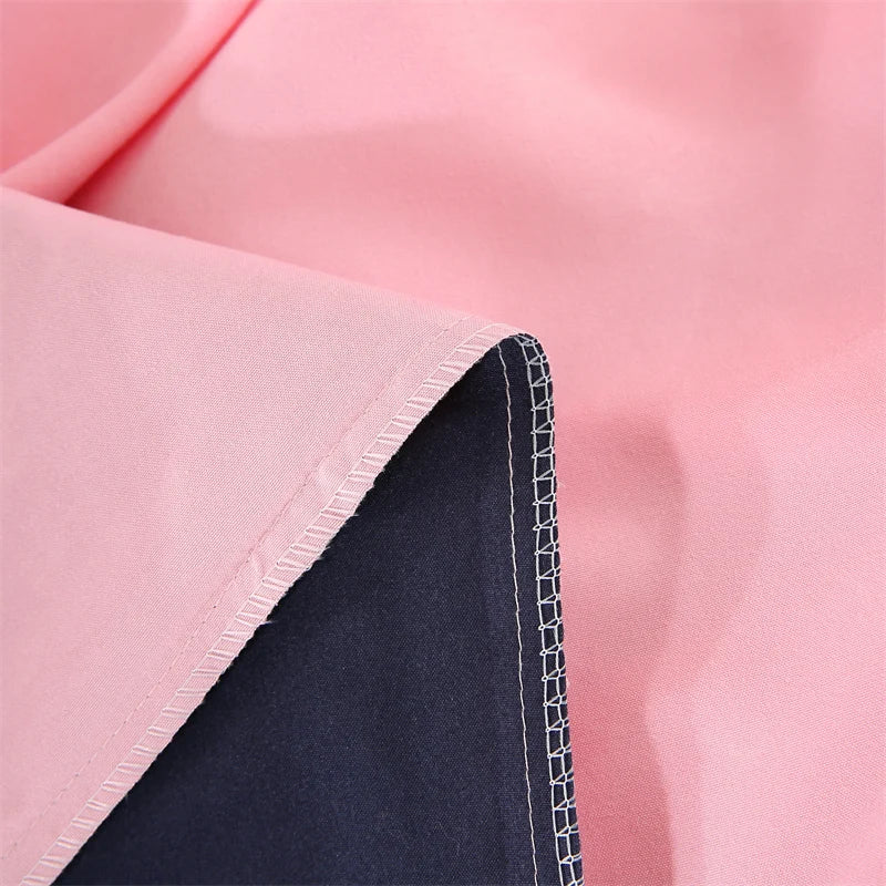 Embroidery Bedding Set High Quality Skin Friendly Quilt Cover Set Solid Color Bed Cover Set Single Double Queen Duvet Cover