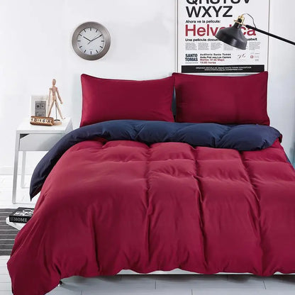 45New Bedding Sets Simple Color Lake Blue Striped Bed Sheet Duver Quilt Cover Pillowcase Soft Silver Gray King Queen Full Twin
