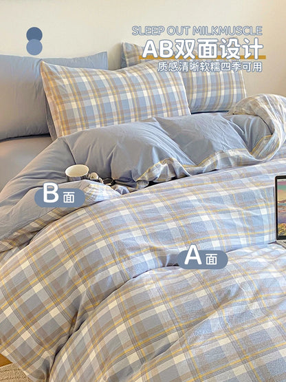 Bedclothes Bed Sheets Duvet Cover Set Bedding Complete 2-seater Bedspreads and Coverlets Double Bed Linen 2 Slept Summer Futon